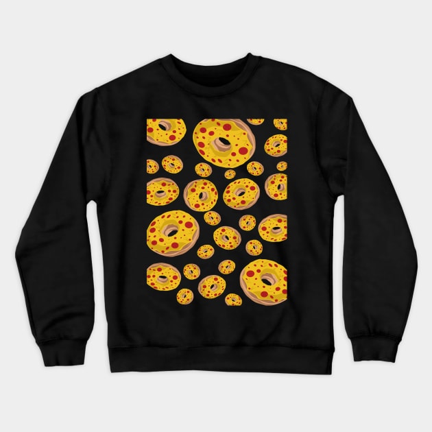 Delicious Pepperoni Donut Crewneck Sweatshirt by pongooow